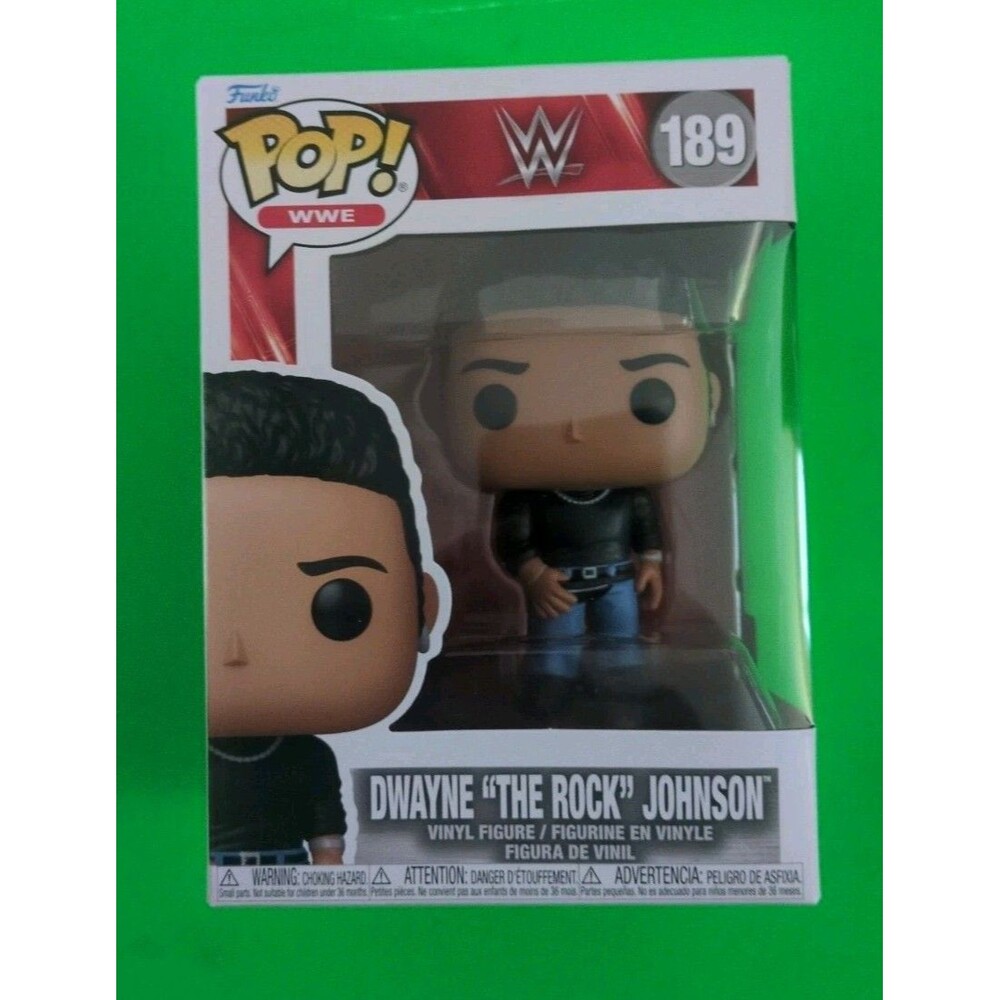 Funko Pop WWE Dwayne The Rock Johnson w/ Fanny Pack Figure W/ Protector